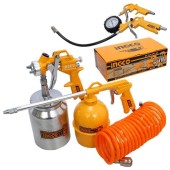 Набор пневмоинструментов 5шт INGCO AKT0051 Набор пневмоинструментов 5шт INGCO AKT0051