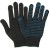 Перчатки х/б  ДВОЙНЫЕ с ПВХ точки  5-нити чёрные 10 класс