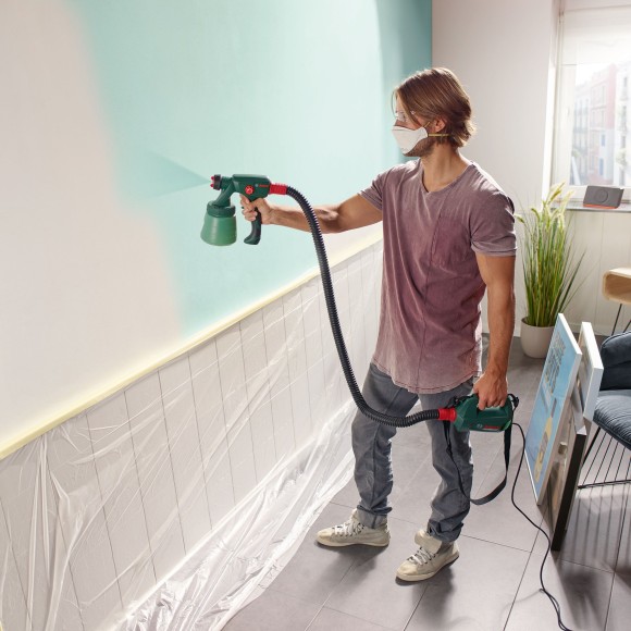 Краскораспылитель электрич.BOSCH  PFS 2000,400Вт,0,2л/мин,сопло2,4мм,бак-0,8л