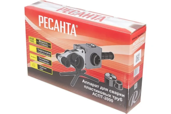 Аппарат для сварки пластиковых труб АСПТ-2000К Ресанта 2000Вт d- 20,25,32,40,50,63 Аппарат для сварки пластиковых труб АСПТ-2000К Ресанта 2000Вт d- 20,25,32,40,50,63
