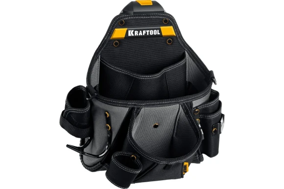 Поясная сумка FastClip KPB-20 плечевой ремень, 20 кармана и петли KRAFTOOL Поясная сумка FastClip KPB-20 плечевой ремень, 20 кармана и петли KRAFTOOL