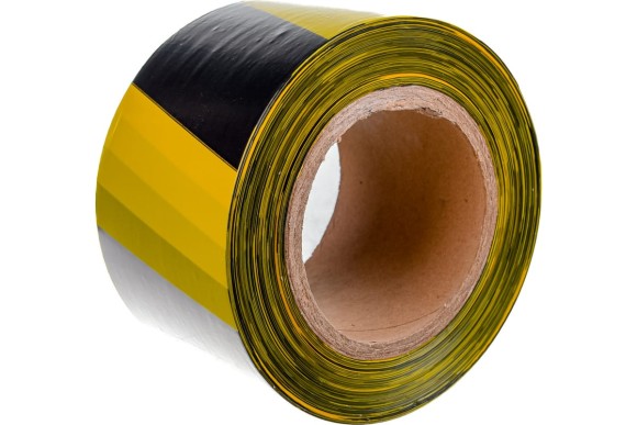 Сигнальная лента чёрно-желтая 75мм х 200м, 12242-75-200 ЗУБР Сигнальная лента чёрно-желтая 75мм х 200м, 12242-75-200 ЗУБР