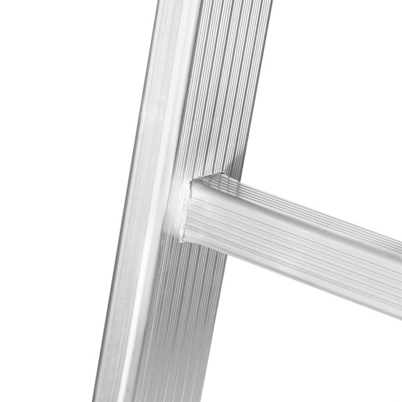 Лестинца алюминиевая односекционная 12 ступеней, 5.13м, 63-1-012 РемоКолор