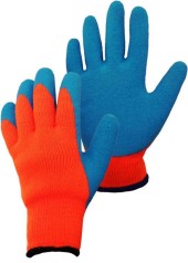 Перчатки нейлон красный ,покрытие нитрил рефлёный синий Перчатки нейлон красный ,покрытие нитрил рефлёный синий