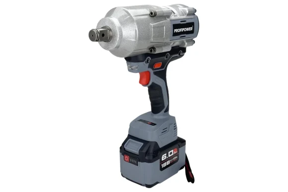 Гайковёрт(BL) аккум. Profipower -2000N, 18В,8А/ч,*1 шт, 2000Н*м, квадрат 3/4", кейс Гайковёрт(BL) аккум. Profipower -2000N, 18В,8А/ч,*1 шт, 2000Н*м, квадрат 3/4", кейс