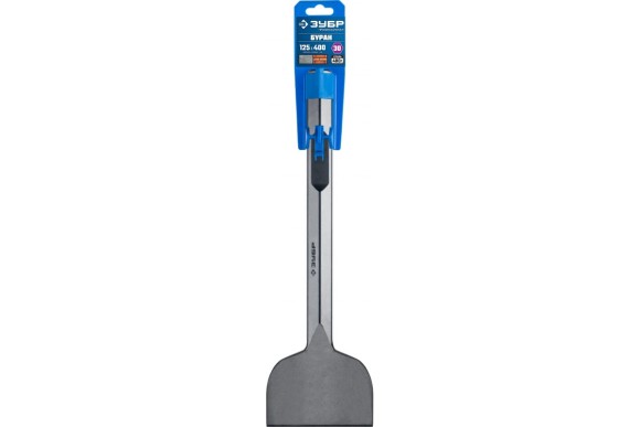 Зубило плоское 125*400мм, HEX 28, буран ЗУБР
