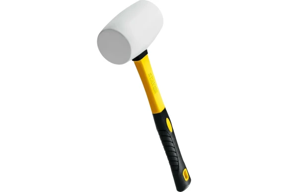 Киянка Hardax резиновая-белая 450 г, фиберглас STAYER 