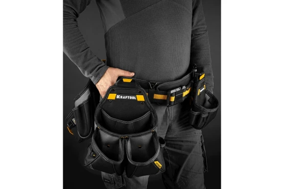 Пояс монтажника +2 большие сумки+1маленькая KBS-4 KRAFTOOL Пояс монтажника +2 большие сумки+1маленькая KBS-4 KRAFTOOL
