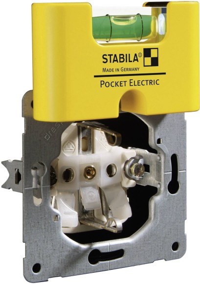 Уровень карманный "STABILA" / тип Pocket Electric (1 гориз.)с чехлом на пояс