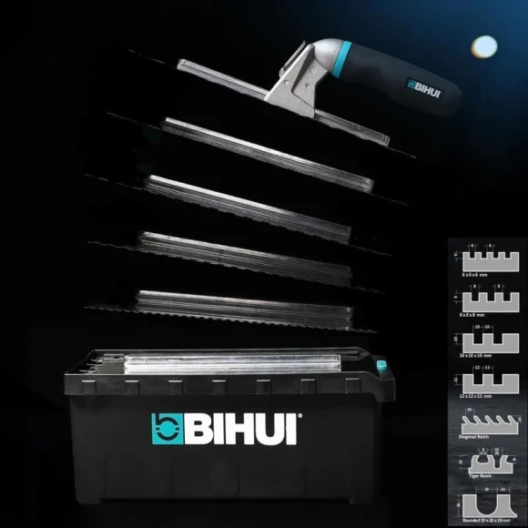 Набор гребенок BIHUI (8 предметов: 6 лезвий, ручка, кейс),PTSJG8