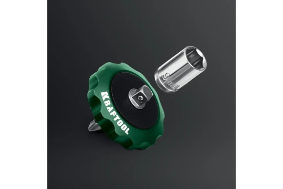 Трещотка реверсивная суперкомпактная для бит 1/4 и головок 1/4", Kraftool Трещотка реверсивная суперкомпактная для бит 1/4 и головок 1/4", Kraftool