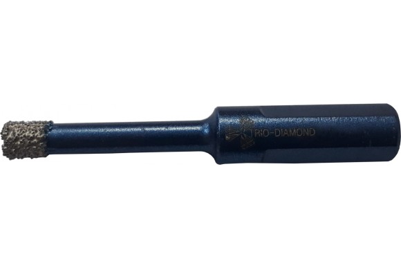 Коронка алмазная керамогранит 6*35 мм (воск) TRIO-DIAMOND 