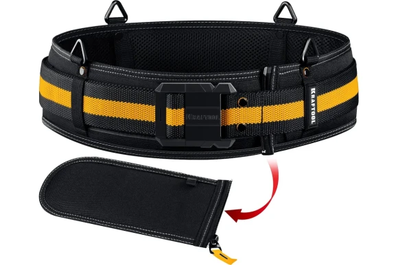 Пояс монтажника для сумок с быстрос, креплением FastClip KB-2 80-122 см KRAFTOOL Пояс монтажника для сумок с быстрос, креплением FastClip KB-2 80-122 см KRAFTOOL