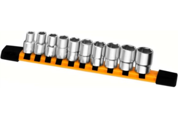 Набор торц.головок 10шт INGCO 1/4" HKTS14103 INDUSTRIAL 