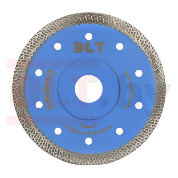 Диск алмазный 125*1,2 *22,2мм керамогранит ультратонкий "Y" сухой/мокрый DLT 1290 Диск алмазный 125*1,2 *22,2мм керамогранит ультратонкий "Y" сухой/мокрый DLT 1290