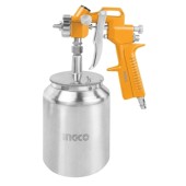 Краскопульт пневматич. INGCO ASG3101, бачок нижний 1000мл, сопло 1.5мм Краскопульт пневматич. INGCO ASG3101, бачок нижний 1000мл, сопло 1.5мм