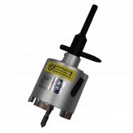 Коронка алмазная 80мм М16/SDS+ по бетону Hilberg Laser HM203 Коронка алмазная 80мм М16/SDS+ по бетону Hilberg Laser HM203