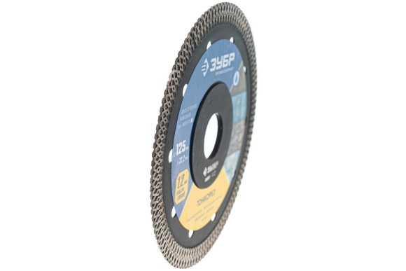 Диск алмазный по керамограниту 125 х 1.2 х 22.2мм, Х-тип, мокрый, Тонкорез Зубр Диск алмазный по керамограниту 125 х 1.2 х 22.2мм, Х-тип, мокрый, Тонкорез Зубр