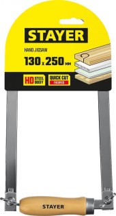 Лобзик ручной хромированный 130x250 mm STAYER COBRA Лобзик ручной хромированный 130x250 mm STAYER COBRA