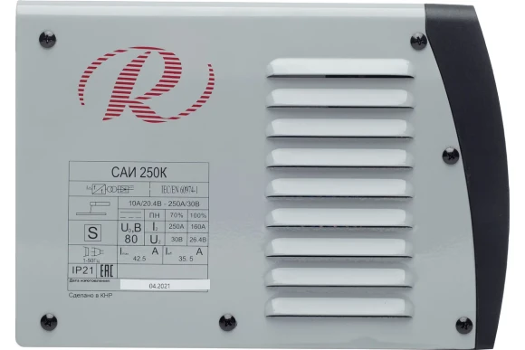 Сварочный аппарат, инверторный САИ 250К,10-250А,7,8кВт,электрод-2-6мм Ресанта