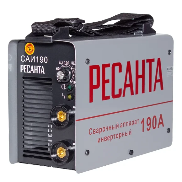 Сварочный аппарат, инверторный САИ 190,10-190А,7,2кВт,электрод-1,6-5мм Ресанта