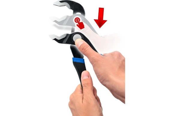 Клещи переставные с кнопкой  250 мм ЗУБР 