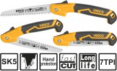 Ножовка по дереву складная INGCO 180мм.HFSW1808, INDUSTRIAL