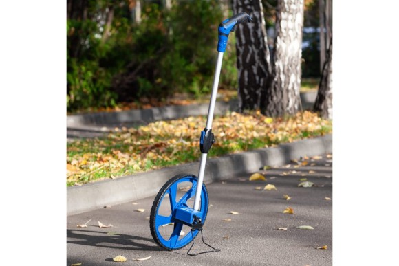 Измерительное колесо(курвиметр) телескоп.ручка 0.1 - 9999 ЗУБР