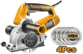 Штроборез INGCO WLC15008,1500Вт,диск125*22,2мм-4шт INDUSTRIAL Штроборез INGCO WLC15008,1500Вт,диск125*22,2мм-4шт INDUSTRIAL