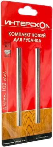 Нож для электрорубанка Интерскол 102х1,2х5,5 (2 шт) Нож для электрорубанка Интерскол 102х1,2х5,5 (2 шт)