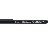 Маркер перманентный тонкий 0,5мм чёрный МК-50 ЗУБР Маркер перманентный тонкий 0,5мм чёрный МК-50 ЗУБР