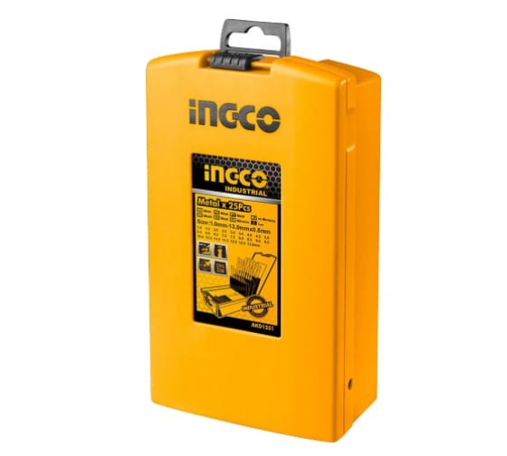 Набор свёрел по металлу INGCO, 1-13мм, 25 шт.AKD1251