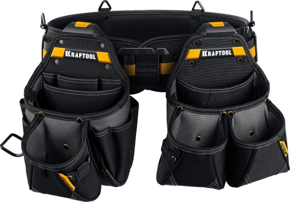 Пояс монтажника +2 большие сумки KBS-3L KRAFTOOL Пояс монтажника +2 большие сумки KBS-3L KRAFTOOL