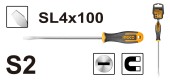 Отвертка INGCO SL4*100мм HS684100 INDUSTRIAL Отвертка INGCO SL4*100мм HS684100 INDUSTRIAL