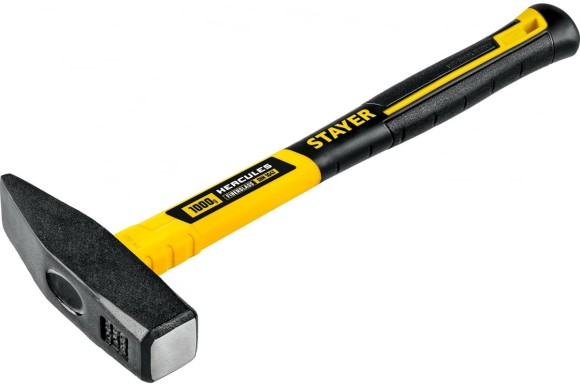 Молоток слесарный 1000г, рукоять фиберглас, Hercules STAYER