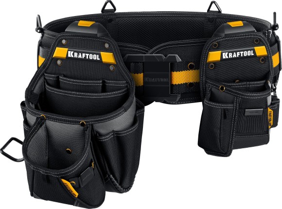 Пояс монтажника +1 большая+1малая сумки KBS-3 KRAFTOOL Пояс монтажника +1 большая+1малая сумки KBS-3 KRAFTOOL