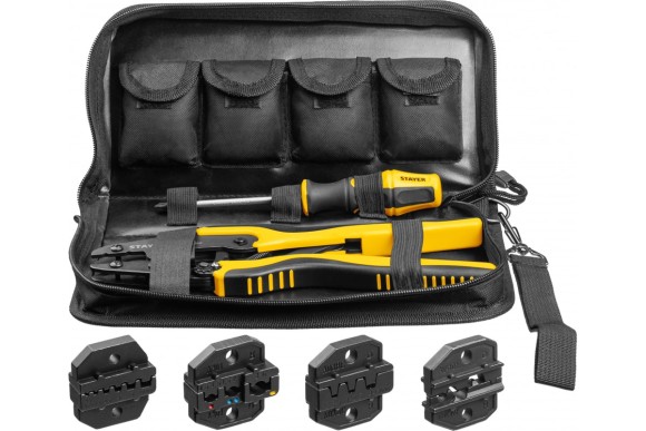 Клещи для кабельных наконечников  SP-4M (4 матрицы)  STAYER