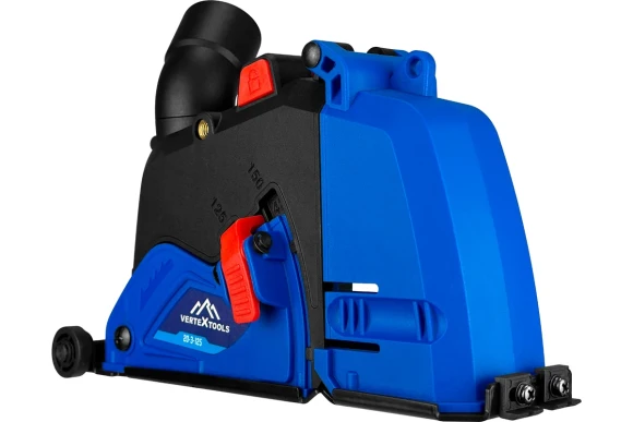 Пылеудалитель на УШМ  125мм для отрезных работ  Увеличеная ширна 125/150  Vertextools