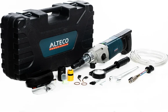 Дрель алмазного бурения с микроударом ALTECO DD 2016, 2000Вт, М22, мокрое/сухое, 162мм, в кейсе Дрель алмазного бурения с микроударом ALTECO DD 2016, 2000Вт, М22, мокрое/сухое, 162мм, в кейсе