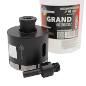 Коронка алмазная керамогранит 68*45 мм (серебряная пайка) TRIO-DIAMOND 