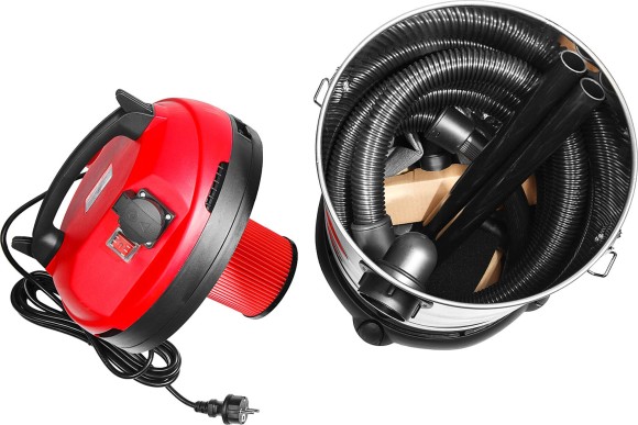 Пылесос строительный ЗУБР ПУ-60-1400 М4, 1400Вт, 60л, сухая уборка+сбор влаж.мусора, розетка 2кВт Пылесос строительный ЗУБР ПУ-60-1400 М4, 1400Вт, 60л, сухая уборка+сбор влаж.мусора, розетка 2кВт