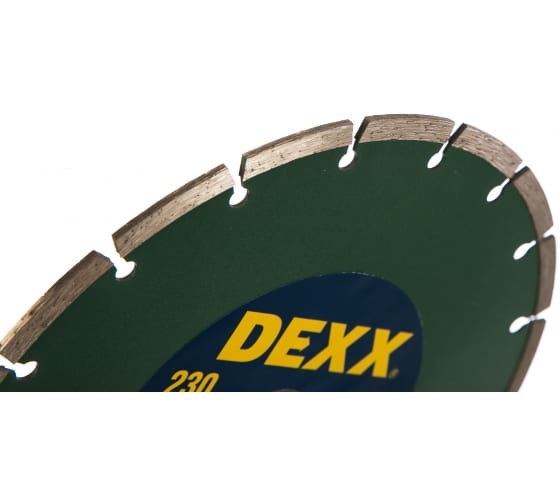 Диск алмазный по бетону 230 х 22.2мм, сегмент. сухой/мокрый, Dexx Диск алмазный по бетону 230 х 22.2мм, сегмент. сухой/мокрый, Dexx