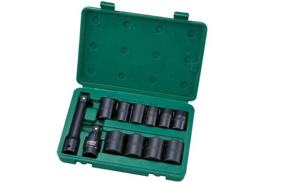 Набор головок торцевых ударных дюймовых 1/2"  12 предм. 7/16"-1"SATA 