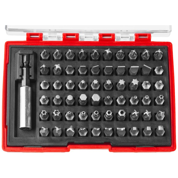 Набор бит 61пр*25мм пласт.кейс ЗУБР