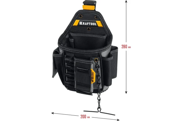 Поясная сумка FastClip KP-13Е ,13 кармана и петли KRAFTOOL Поясная сумка FastClip KP-13Е ,13 кармана и петли KRAFTOOL