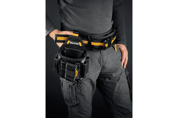 Поясная сумка FastClip KP-13Е ,13 кармана и петли KRAFTOOL Поясная сумка FastClip KP-13Е ,13 кармана и петли KRAFTOOL