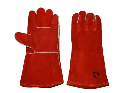 Краги спилковые РосМарка зимние иск. мех. р.10,5