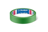 Лента малярная 36мм х 25м(зелёная №300), для грубых и шероховатых поверхностей, ЗУБР Лента малярная 36мм х 25м(зелёная №300), для грубых и шероховатых поверхностей, ЗУБР