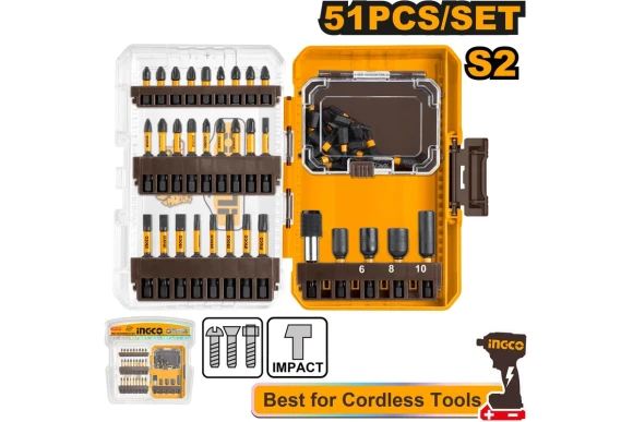 Набор бит ударных INGCO 51шт. AKDL25106 