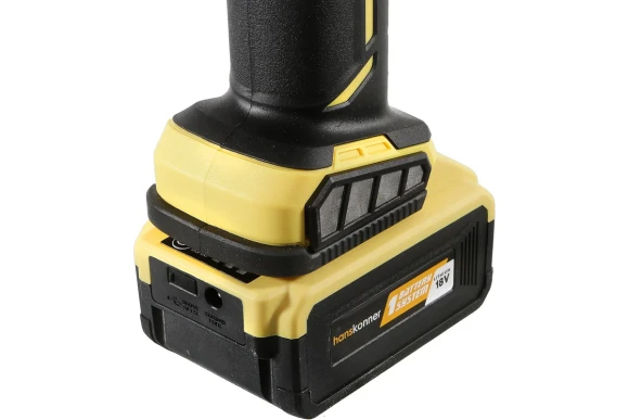 Шлифмашина(BL) угловая аккум. Hanskonner, HAG18125BLC, 18В, 125мм, 17000-7700об/мин, АКБ 1-шт (4А*ч)